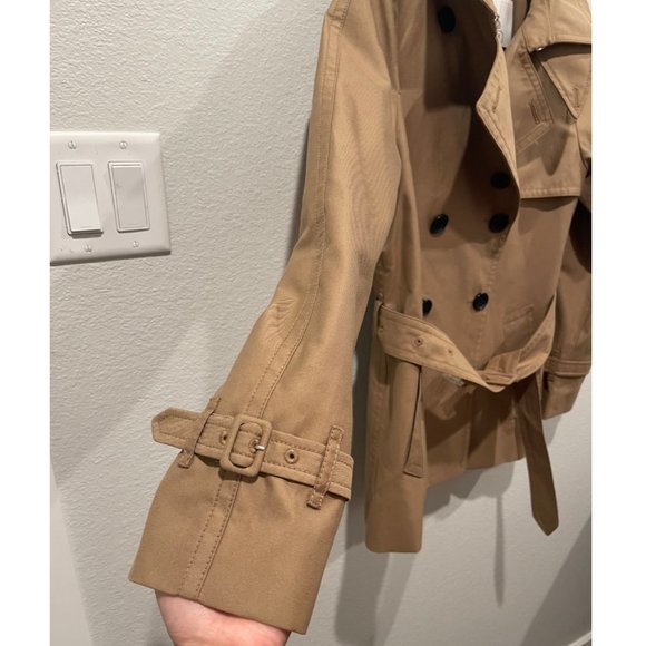 COACH Short Trench Tan Coat - Picture 4 of 11